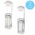 Home Basics Unity Free-Standing Dispensing Toilet Paper Holder, Silver Perspective: right