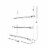 Home Basics 3 Tier Chrome Plated Steel Over the Door Towel Rack Perspective: right