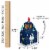 Big Dot of Happiness Blast Off to Outer Space Treat Party Favors Rocket Gable Boxes 12 Ct Perspective: right