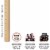 Big Dot of Happiness Rose Gold Happy New Year - Cupcake Toppers 2023 Clear Treat Picks 24 Ct Perspective: right