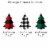 Big Dot of Happiness Holiday Plaid Trees Christmas Party Clothespin Garland Banner 44 Pc Perspective: right