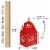 Big Dot of Happiness Chinese New Year Party Favors 2023 Year of The Rabbit Gable Boxes 12 Ct Perspective: right