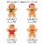 Big Dot of Happiness Gingerbread Christmas Holiday Party Clothespin Garland Banner 44 Pc Perspective: right