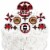 Big Dot of Happiness Lumberjack Channel The Flannel Birthday Decor Kit Cake Topper Set 11 Pc Perspective: right