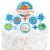 Big Dot of Happiness Under the Sea Critters - Birthday Party Decor Kit Cake Topper Set 11 Pc Perspective: right