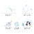 Big Dot of Happiness Arctic Polar Animals - Winter Birthday Decor Kit Cake Topper Set 11 Pc Perspective: right
