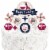 Big Dot of Happiness But First, Wine - Birthday Party Cake Decor Kit - Cake Topper Set 11 Pc Perspective: right
