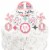 Big Dot of Happiness She's a Wild One - 1st Birthday Cake Decor Kit - Cake Topper Set 11 Pc Perspective: right