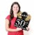 Big Dot of Happiness Adult 50th Birthday - Gold - Outdoor Lawn Birthday Party Yard Sign 1 Pc Perspective: right