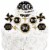 Big Dot of Happiness Adult 100th Birthday Gold - Party Cake Decor Kit - Cake Topper Set 11 Pc Perspective: right