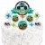 Big Dot of Happiness Smash & Crash - Monster Truck Birthday Decor Kit - Cake Topper Set 11 Pc Perspective: right
