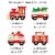 Big Dot of Happiness Christmas Train Holiday Party DIY Decor Clothespin Garland Banner 44 Pc Perspective: right