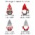 Big Dot of Happiness Christmas Gnomes - Holiday Party Decor - Clothespin Garland Banner 44 Pc Perspective: right