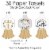 Big Dot of Happiness Religious Easter 90 Links & 30 Tassels Party Paper Chains Garland 21 ft Perspective: right