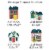 Big Dot of Happiness Christmas Village Holiday Winter Houses Clothespin Garland Banner 44 Pc Perspective: right