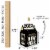 Big Dot of Happiness Hello New Year Treat Box Party Favors 2023 NYE Party Gable Boxes 12 Ct Perspective: right