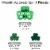 Big Dot of Happiness St. Patrick's Day Saint Patty's Party Door Decor Wreath Accessories 9 Pc Perspective: right
