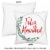 Big Dot of Happiness Feliz Navidad Christmas Decor Cushion Case Throw Pillow Cover 16 x 16 In Perspective: right