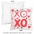 Big Dot of Happiness Happy Valentine's Day Decor - Cushion Case Throw Pillow Cover 16 x 16 In Perspective: right