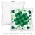 Big Dot of Happiness Shamrock St. Patrick's Day - Cushion Case Throw Pillow Cover 16 x 16 In Perspective: right