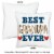 Big Dot of Happiness Grandpa, Happy Father's Day Decor - Canvas Throw Pillow Cover 16 x 16 In Perspective: right