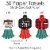 Big Dot of Happiness Christmas Pajamas Decoration Kit Holiday Party Paper Chains Garland 21' Perspective: right