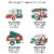 Big Dot of Happiness Camper Christmas Red Holiday Party Clothespin Garland Banner 44 Pc Perspective: right