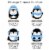 Big Dot of Happiness Winter Penguins Holiday & Christmas Clothespin Garland Banner 44 Pc Perspective: right