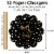 Big Dot of Happiness New Year’s Eve - Gold NYE Party Round Table Decor Paper Chargers 12 Ct Perspective: right