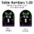 mardi gras table numbers