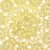 Gold Round Medallion Paper Lace Doilies (12 in, 60 Pack) Perspective: right