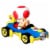 Mattel® Hot Wheels® Mario Kart™ Toad Mach 8 Toy Vehicle Perspective: right