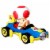 Mattel® Hot Wheels® Mario Kart™ Toad Mach 8 Toy Vehicle Perspective: right
