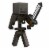 Minecraft Craft-A-Block Wither Skeleton Figure Authentic Pixelated Video-Game Character Perspective: right