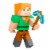 Minecraft Alex Action Figure, 3.25-in, with 1 Build-a-Portal Piece & 1 Accessory Perspective: right