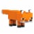 Mattel Minecraft Fox Action Figure, 3.25-in, with 1 Build-a-Portal Piece & 1 Accessory Perspective: right