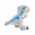 Mattel® Jurassic World Small Sound Velociraptor Plush - Blue Perspective: right