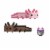 Mattel Minecraft Craft-A-Block Axolotls Figures Perspective: right