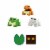 Mattel Minecraft Craft-A-Block Frogs Figures Perspective: right