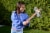 ​Mattel Minecraft Sword and Pickaxe 2-in-1 Toy Perspective: right