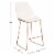 SAFAVIEH Masami Counter Stool White / Gold Perspective: right