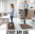 Zulay Home Anti Fatigue Mat - Thick Cushioned Non Slip Foam, 32x20 Brown Perspective: right