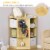 Space-Efficient Kids Storage Organizer for Small Bedrooms, Corner Shelf, Natural Perspective: right
