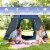 6 Person Camping Tent Pop-up Design Hexagon with Waterproof Rain Cover & Pockets Perspective: right