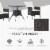3pcs Patio Reclining Chair Set Rattan Wicker Furniture, Armchairs, Table, White Perspective: right