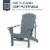 Fir Wood Adirondack Chair, Wooden Outdoor & Patio Seating for Fire Pit, Dark Grey Perspective: right