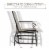 2-Piece Glider Outdoor Chair Set Garden Patio Bistro Swing Furniture Perspective: right