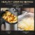 Air Fryer 1700W 6.9 Quart w/ 360° Air Circulation Timer and Nonstick Basket Perspective: right