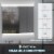 LED Lighted Mirror Cabinet Wall-Mounted Bathroom Organizer w/ Touch Switch Perspective: right