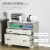 Home Office File Cabinet Storage Organizer W/ 2 Drawers & Shelf, Grey Perspective: right